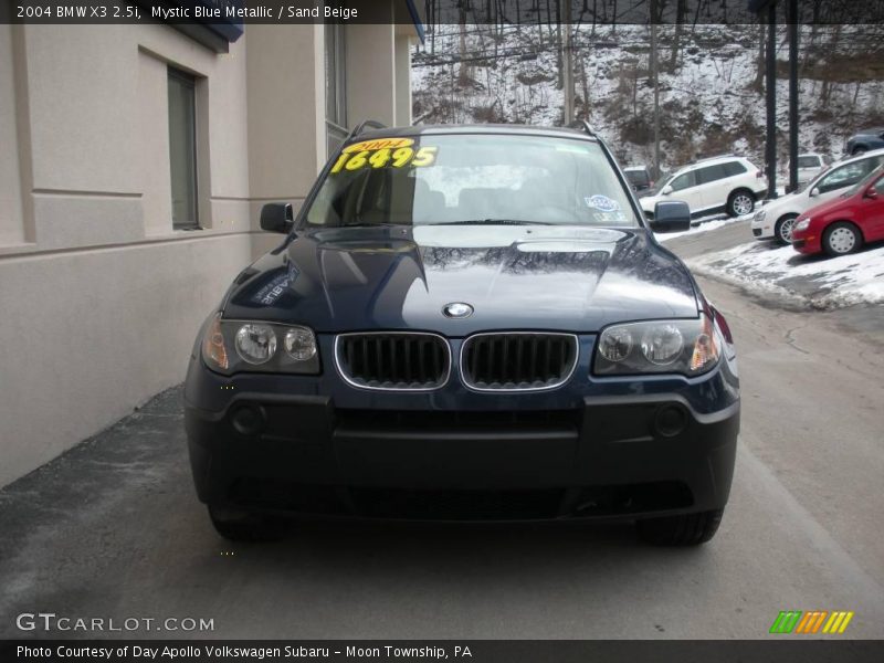 Mystic Blue Metallic / Sand Beige 2004 BMW X3 2.5i