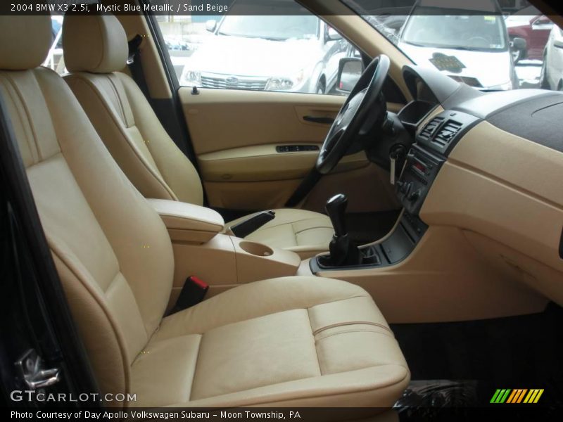 Mystic Blue Metallic / Sand Beige 2004 BMW X3 2.5i