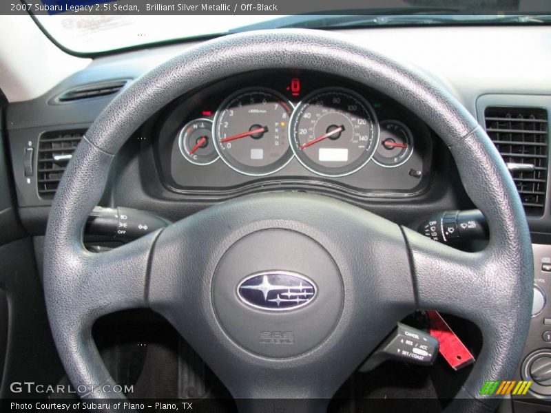 Brilliant Silver Metallic / Off-Black 2007 Subaru Legacy 2.5i Sedan