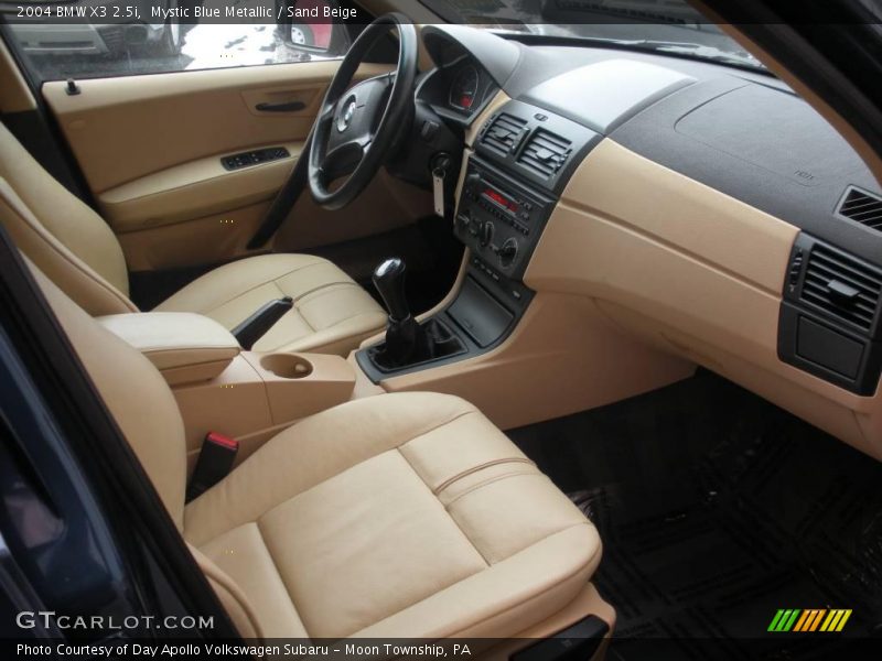 Mystic Blue Metallic / Sand Beige 2004 BMW X3 2.5i