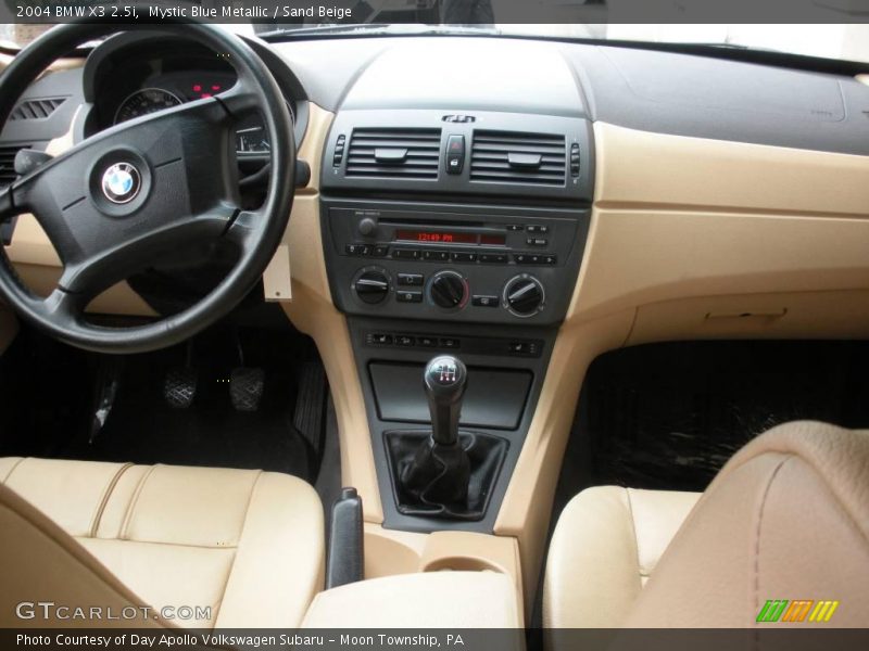 Mystic Blue Metallic / Sand Beige 2004 BMW X3 2.5i