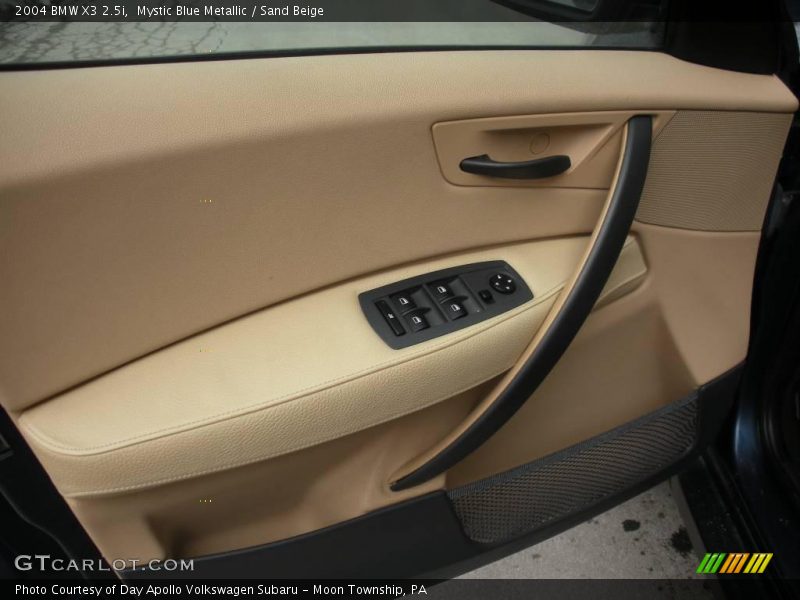 Mystic Blue Metallic / Sand Beige 2004 BMW X3 2.5i