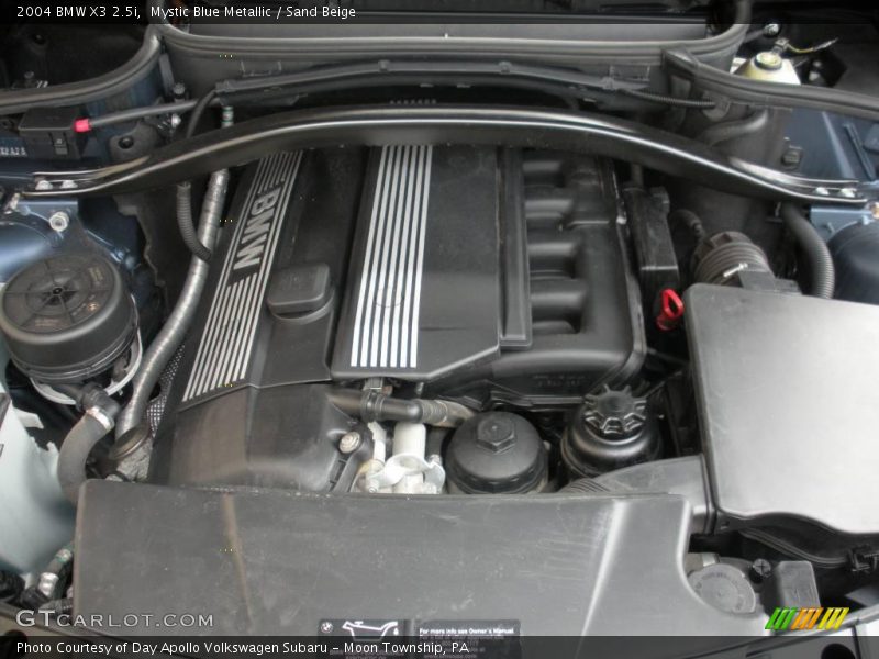 Mystic Blue Metallic / Sand Beige 2004 BMW X3 2.5i