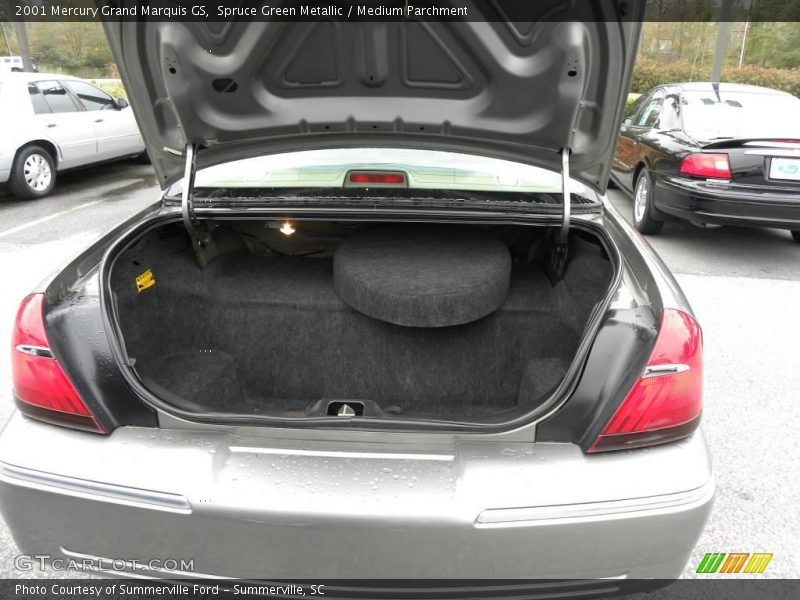 Spruce Green Metallic / Medium Parchment 2001 Mercury Grand Marquis GS