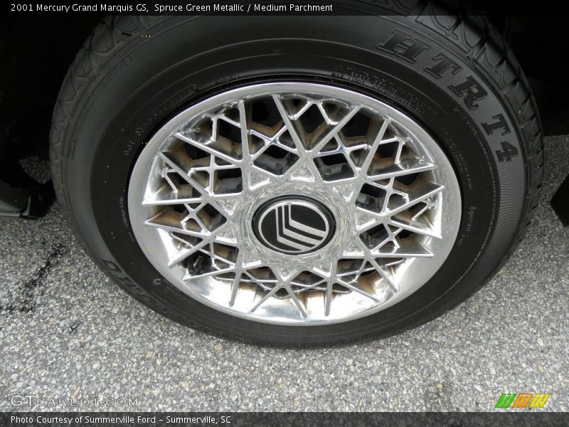 Spruce Green Metallic / Medium Parchment 2001 Mercury Grand Marquis GS