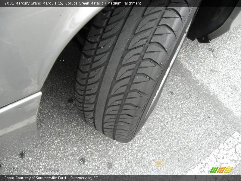 Spruce Green Metallic / Medium Parchment 2001 Mercury Grand Marquis GS