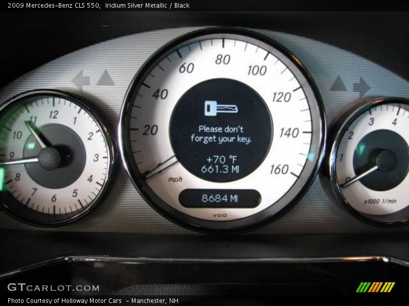 Iridium Silver Metallic / Black 2009 Mercedes-Benz CLS 550