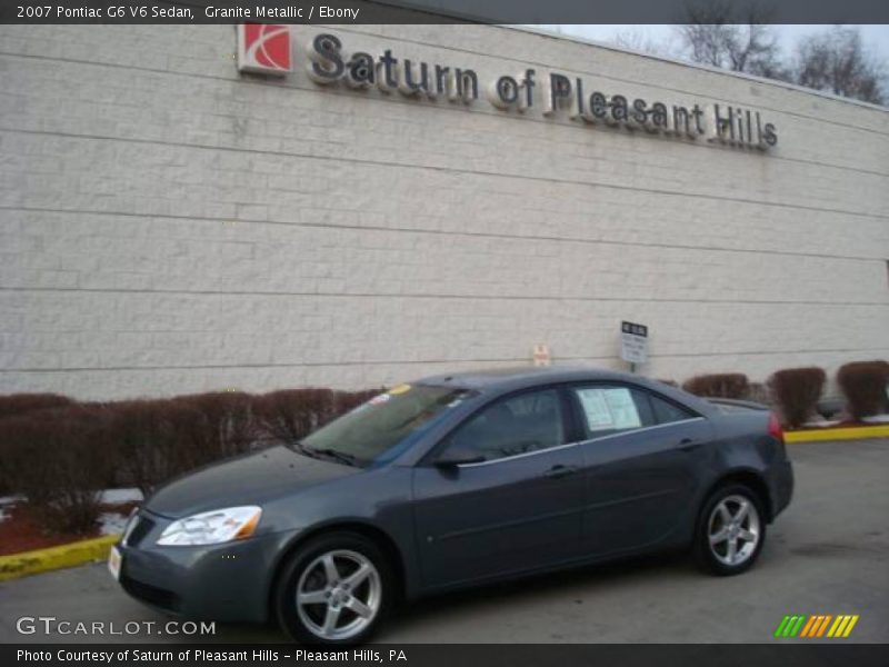 Granite Metallic / Ebony 2007 Pontiac G6 V6 Sedan