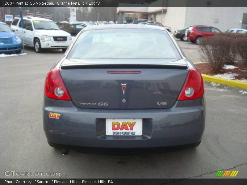 Granite Metallic / Ebony 2007 Pontiac G6 V6 Sedan