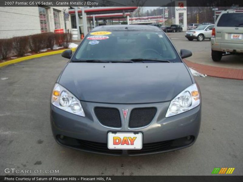 Granite Metallic / Ebony 2007 Pontiac G6 V6 Sedan