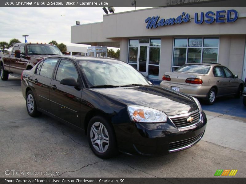 Black / Cashmere Beige 2006 Chevrolet Malibu LS Sedan