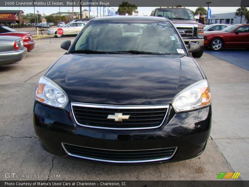 Black / Cashmere Beige 2006 Chevrolet Malibu LS Sedan