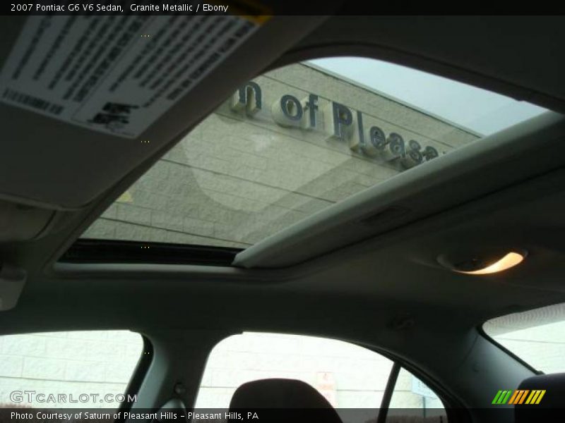 Granite Metallic / Ebony 2007 Pontiac G6 V6 Sedan