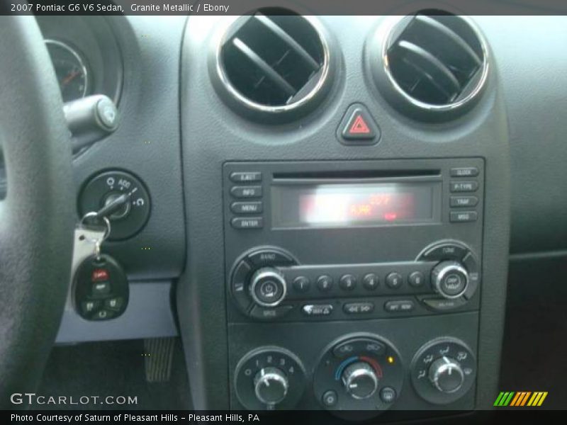 Granite Metallic / Ebony 2007 Pontiac G6 V6 Sedan