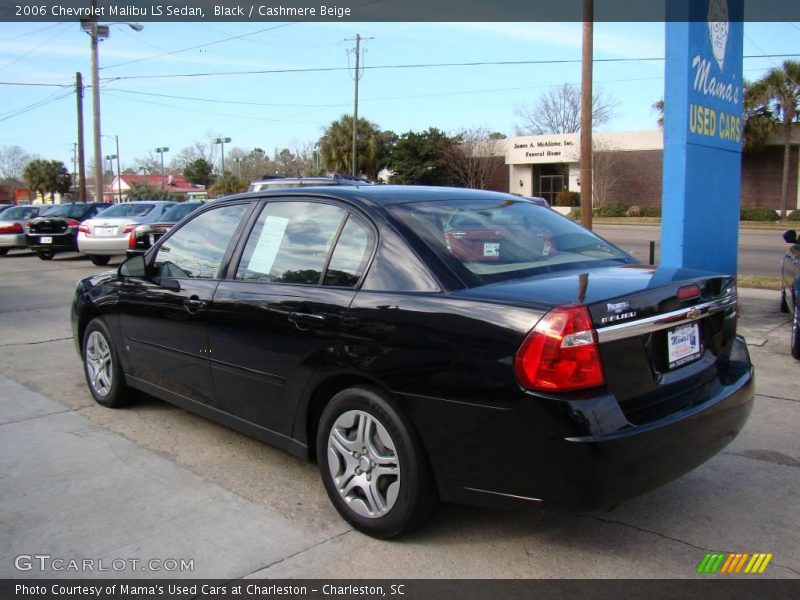 Black / Cashmere Beige 2006 Chevrolet Malibu LS Sedan