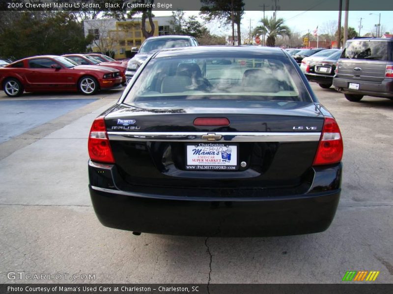 Black / Cashmere Beige 2006 Chevrolet Malibu LS Sedan