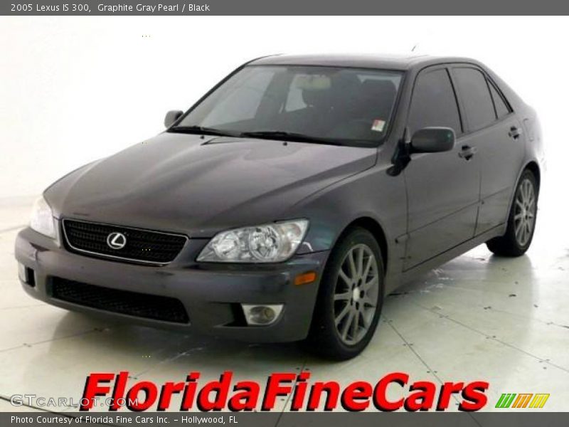 Graphite Gray Pearl / Black 2005 Lexus IS 300