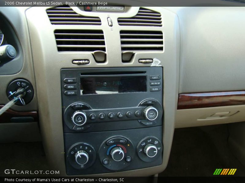 Black / Cashmere Beige 2006 Chevrolet Malibu LS Sedan