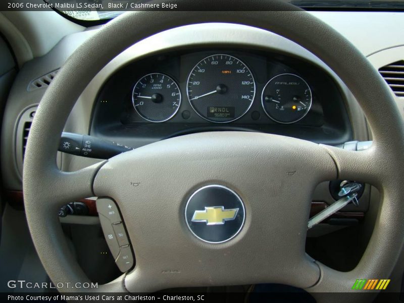 Black / Cashmere Beige 2006 Chevrolet Malibu LS Sedan