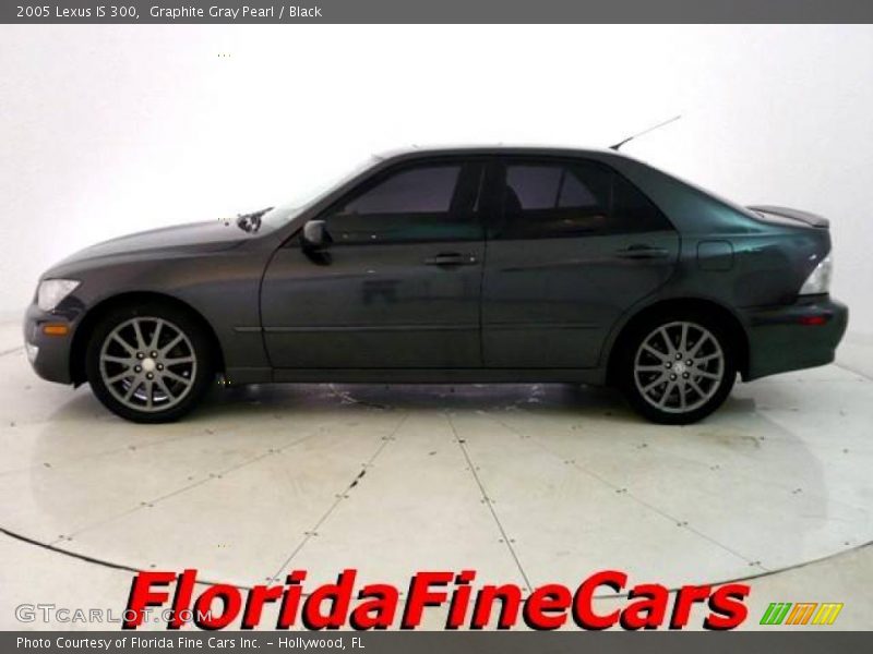 Graphite Gray Pearl / Black 2005 Lexus IS 300