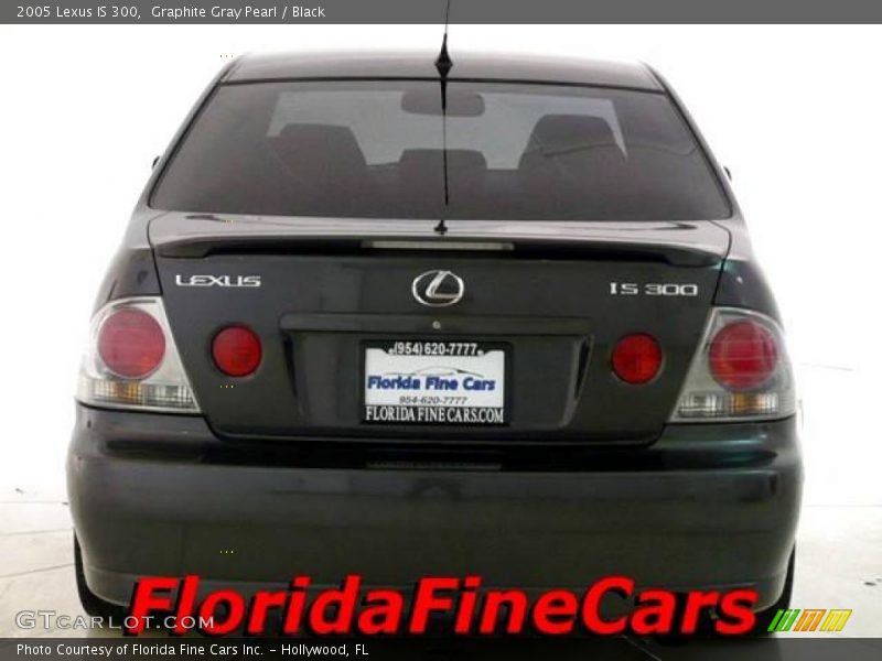 Graphite Gray Pearl / Black 2005 Lexus IS 300