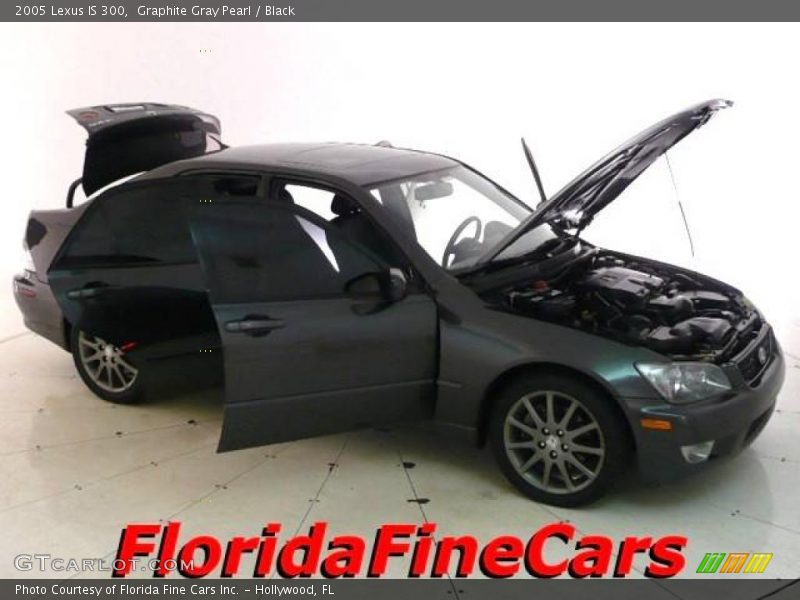 Graphite Gray Pearl / Black 2005 Lexus IS 300