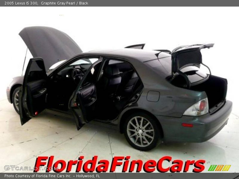 Graphite Gray Pearl / Black 2005 Lexus IS 300