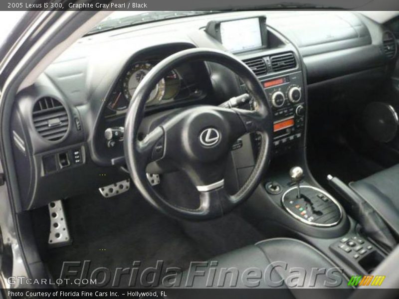 Graphite Gray Pearl / Black 2005 Lexus IS 300