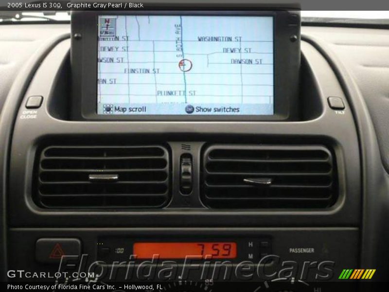 Graphite Gray Pearl / Black 2005 Lexus IS 300