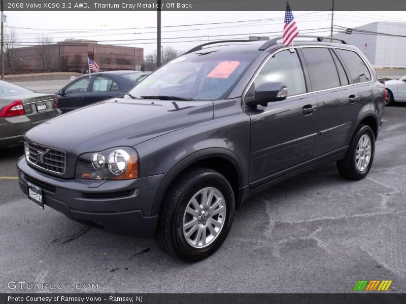 Titanium Gray Metallic / Off Black 2008 Volvo XC90 3.2 AWD