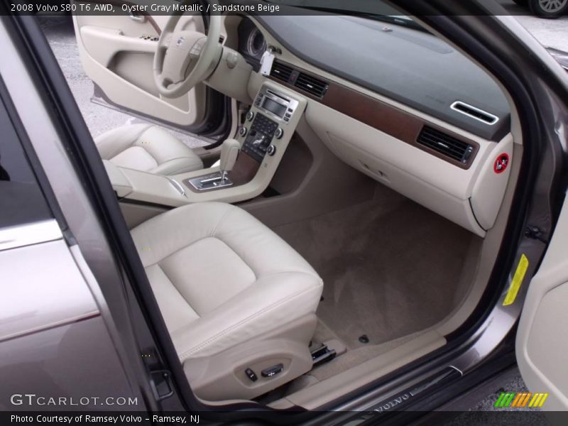 Oyster Gray Metallic / Sandstone Beige 2008 Volvo S80 T6 AWD