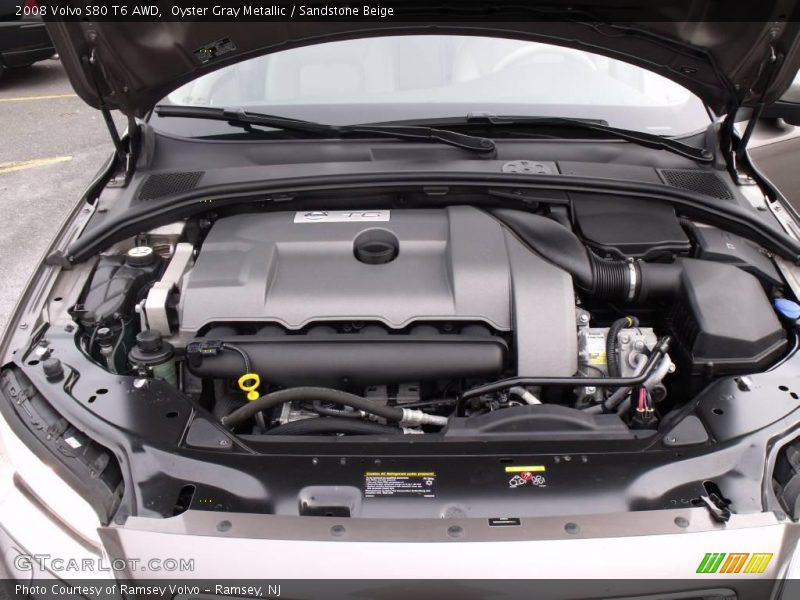 Oyster Gray Metallic / Sandstone Beige 2008 Volvo S80 T6 AWD
