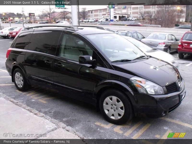 Galaxy Black / Beige 2005 Nissan Quest 3.5 S