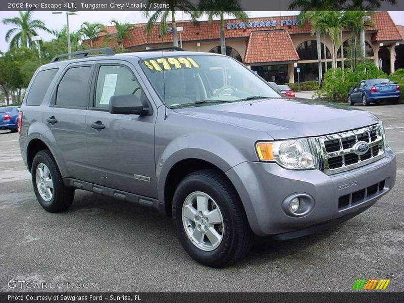 Tungsten Grey Metallic / Stone 2008 Ford Escape XLT