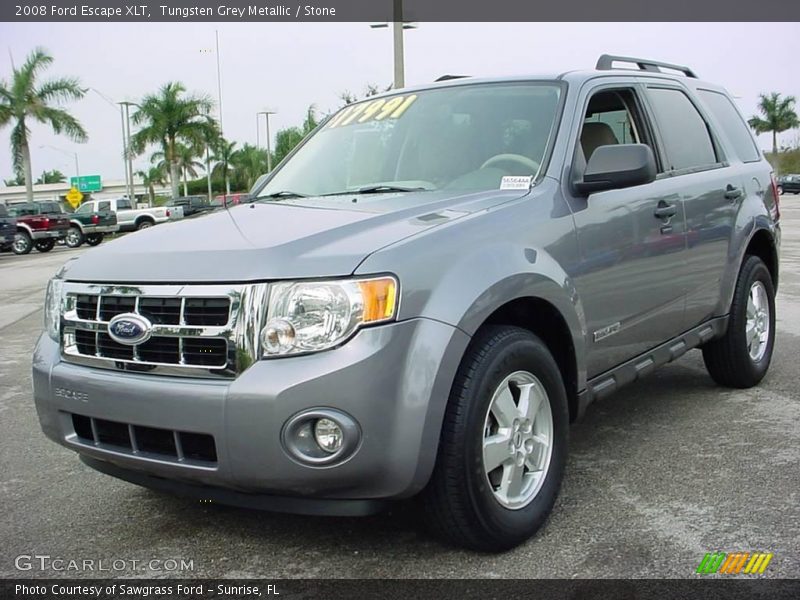 Tungsten Grey Metallic / Stone 2008 Ford Escape XLT