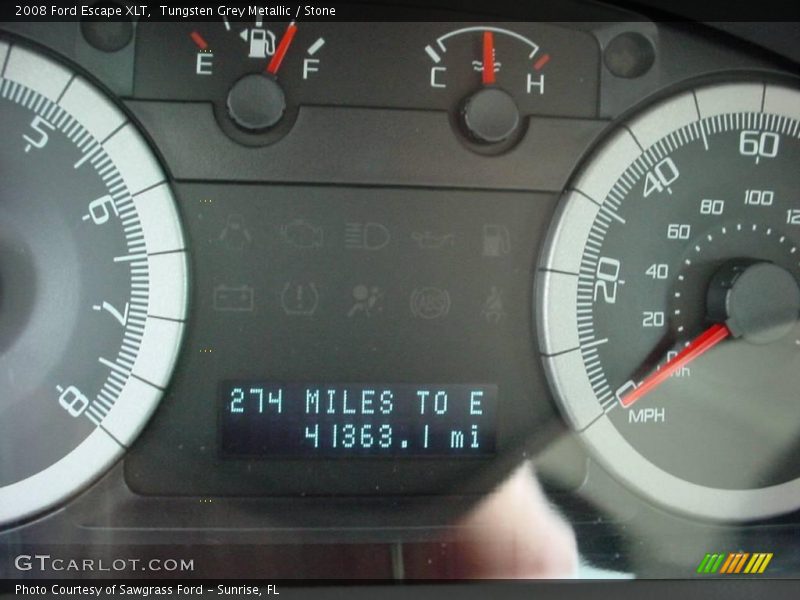 Tungsten Grey Metallic / Stone 2008 Ford Escape XLT