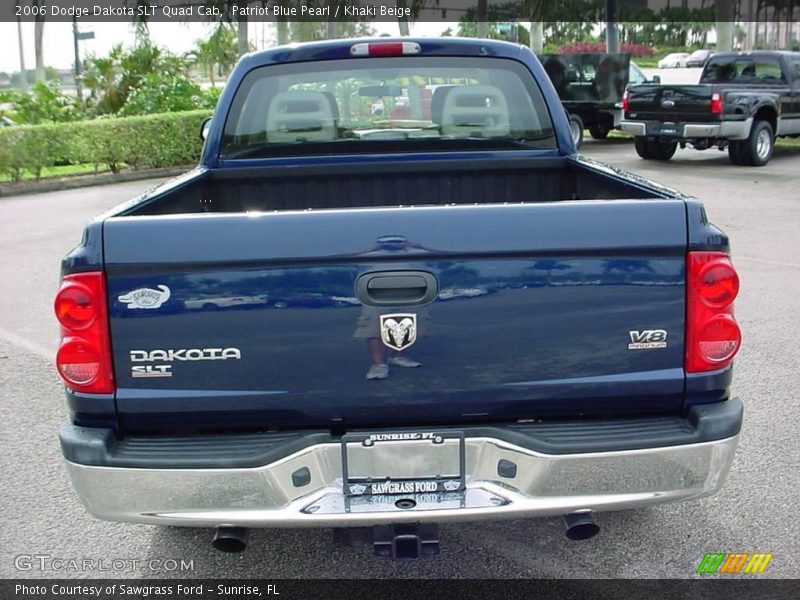 Patriot Blue Pearl / Khaki Beige 2006 Dodge Dakota SLT Quad Cab