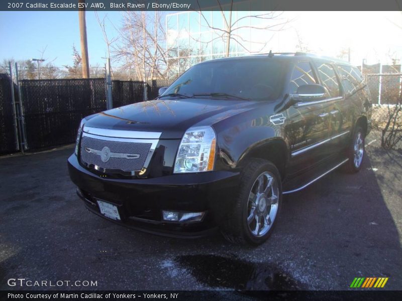 Black Raven / Ebony/Ebony 2007 Cadillac Escalade ESV AWD