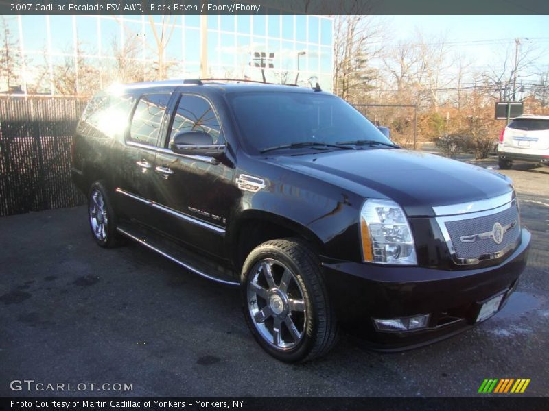 Black Raven / Ebony/Ebony 2007 Cadillac Escalade ESV AWD