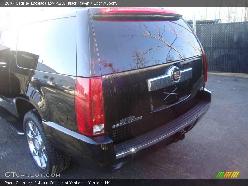 Black Raven / Ebony/Ebony 2007 Cadillac Escalade ESV AWD