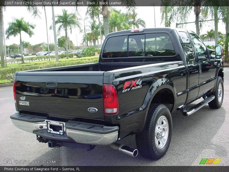 Black / Black Leather 2007 Ford F250 Super Duty FX4 SuperCab 4x4
