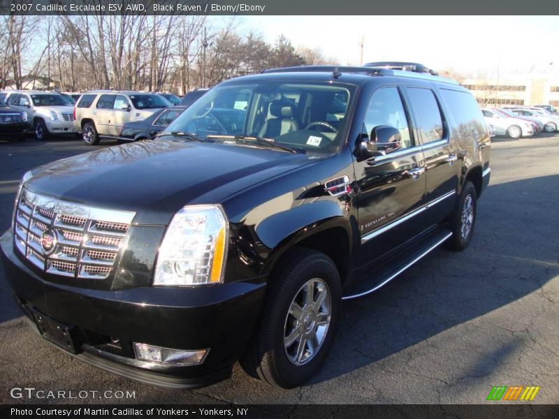 Black Raven / Ebony/Ebony 2007 Cadillac Escalade ESV AWD