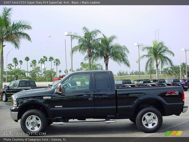 Black / Black Leather 2007 Ford F250 Super Duty FX4 SuperCab 4x4