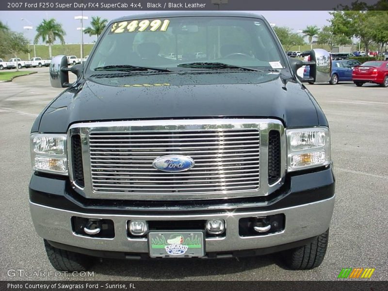 Black / Black Leather 2007 Ford F250 Super Duty FX4 SuperCab 4x4