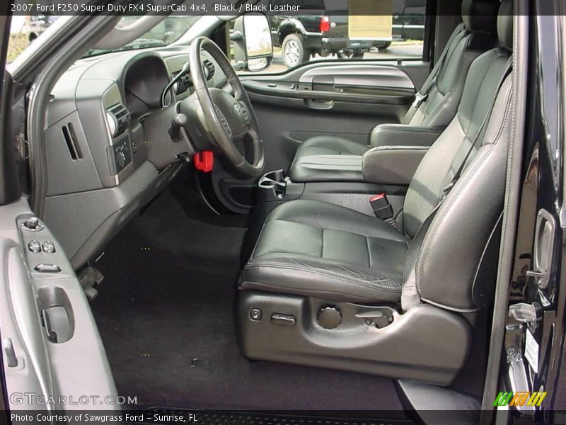 Black / Black Leather 2007 Ford F250 Super Duty FX4 SuperCab 4x4