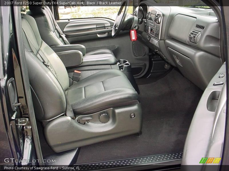 Black / Black Leather 2007 Ford F250 Super Duty FX4 SuperCab 4x4