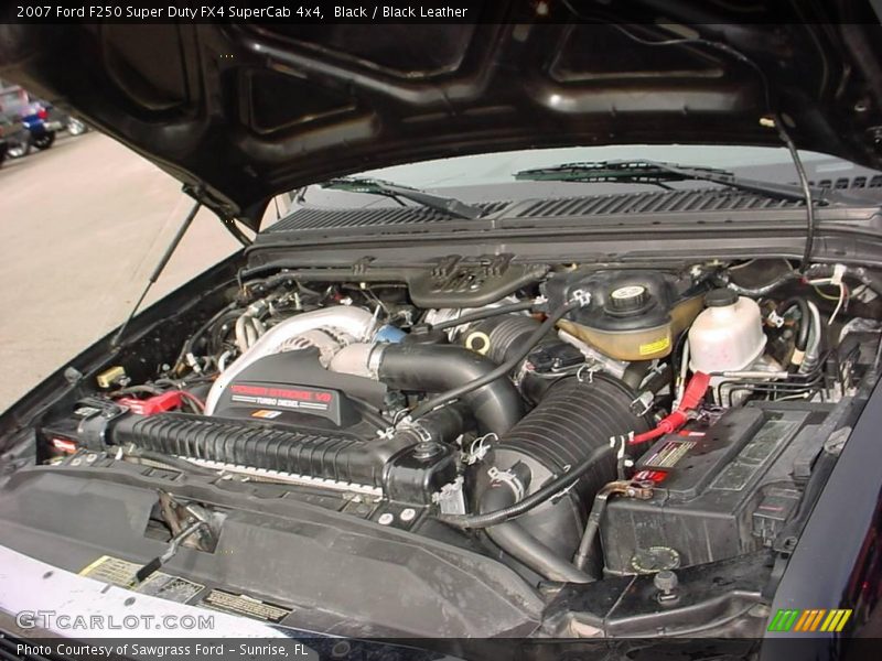 Black / Black Leather 2007 Ford F250 Super Duty FX4 SuperCab 4x4