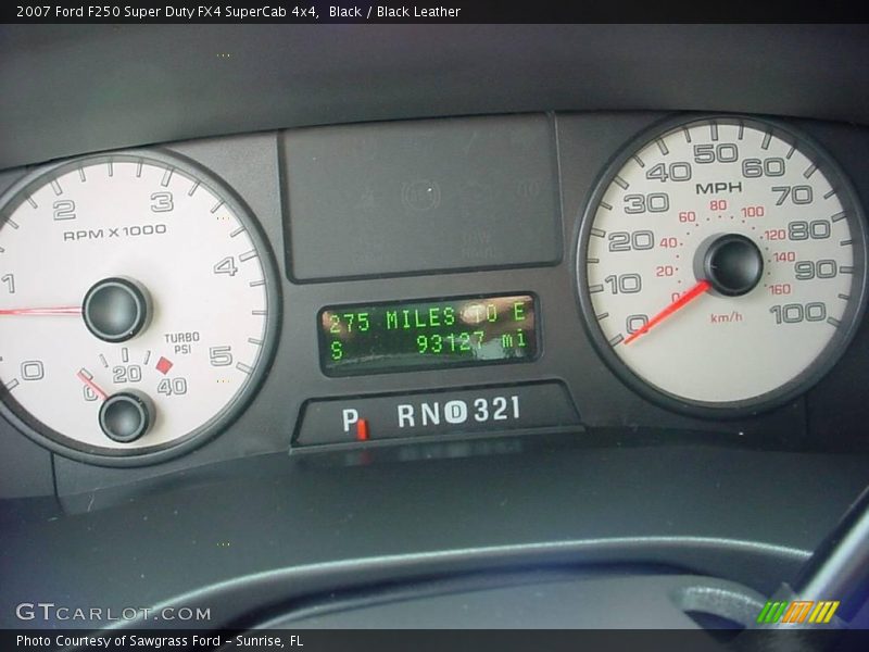 Black / Black Leather 2007 Ford F250 Super Duty FX4 SuperCab 4x4