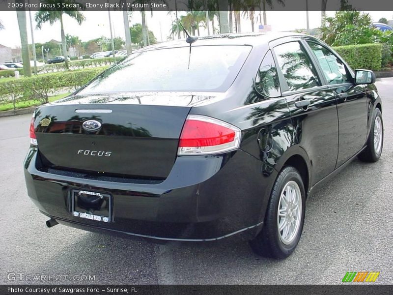 Ebony Black / Medium Stone 2009 Ford Focus S Sedan