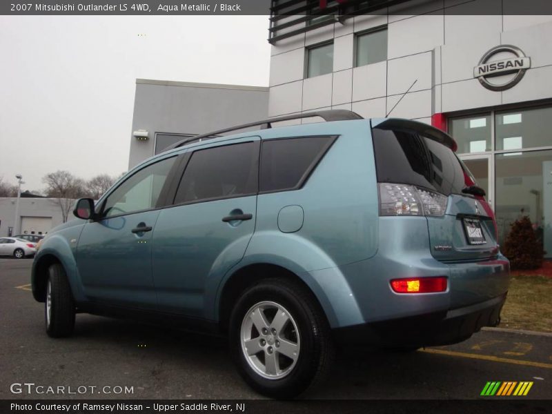 Aqua Metallic / Black 2007 Mitsubishi Outlander LS 4WD